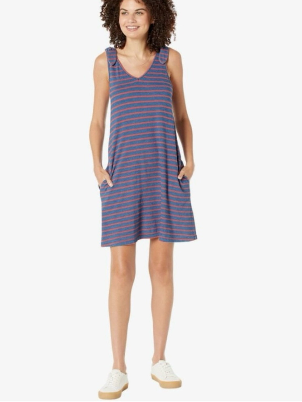 Faherty florence striped dress